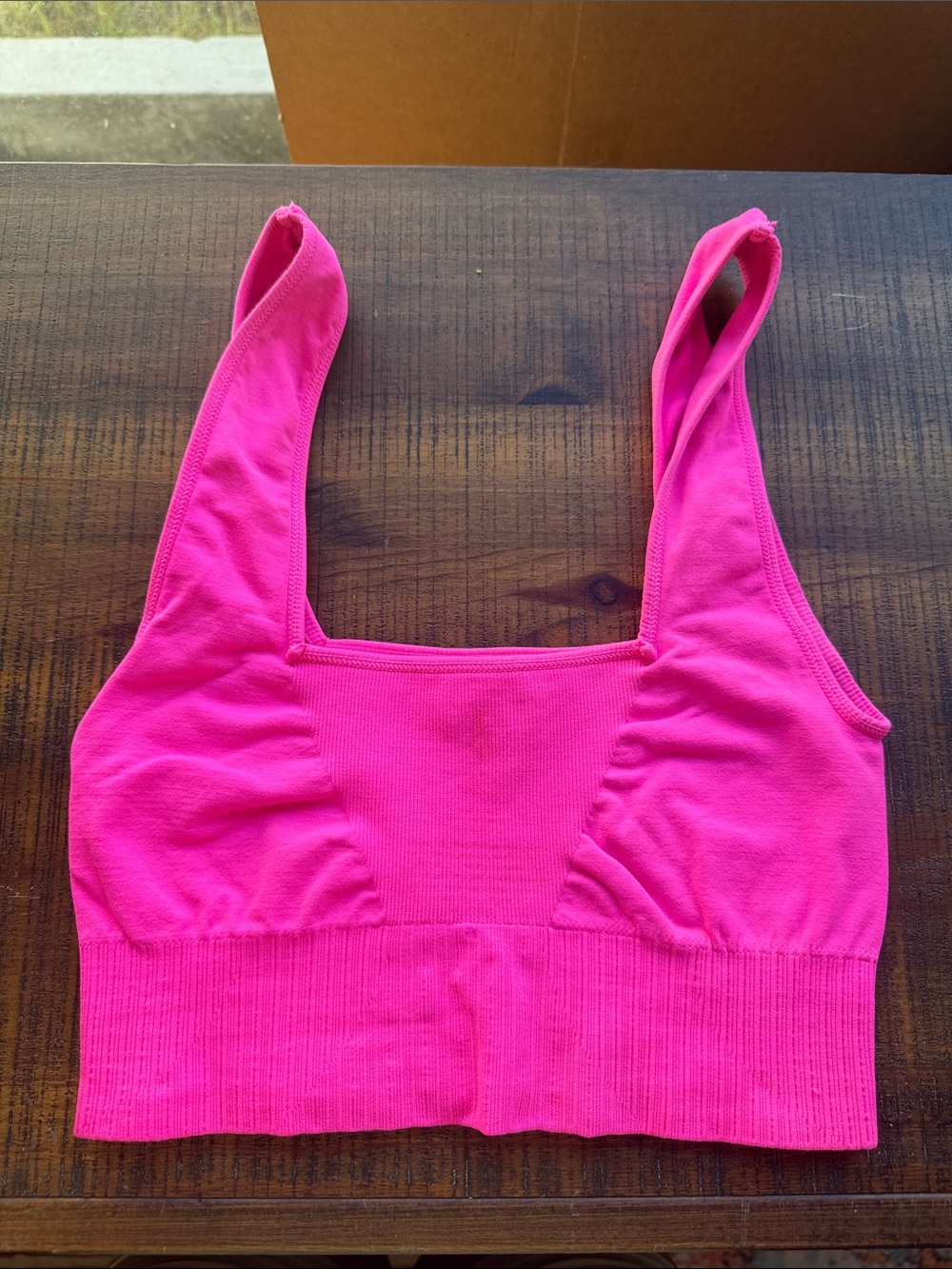 FPMovement Seamless Square-Neck Bralette in Hot Pink Size XS